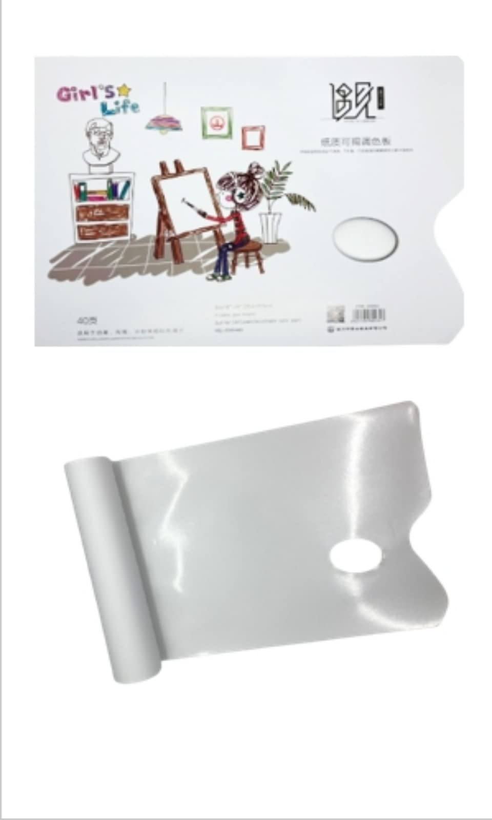 ペーパーパレット５点　油彩画・アクリル画・水彩画用 +　油画紙　８点 セット ペーパーパレット5点 油彩画・アクリル画・水彩画用 + 油画紙